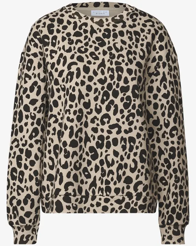 Street One Studio Loose Fit Leo Trui - Morn Beige