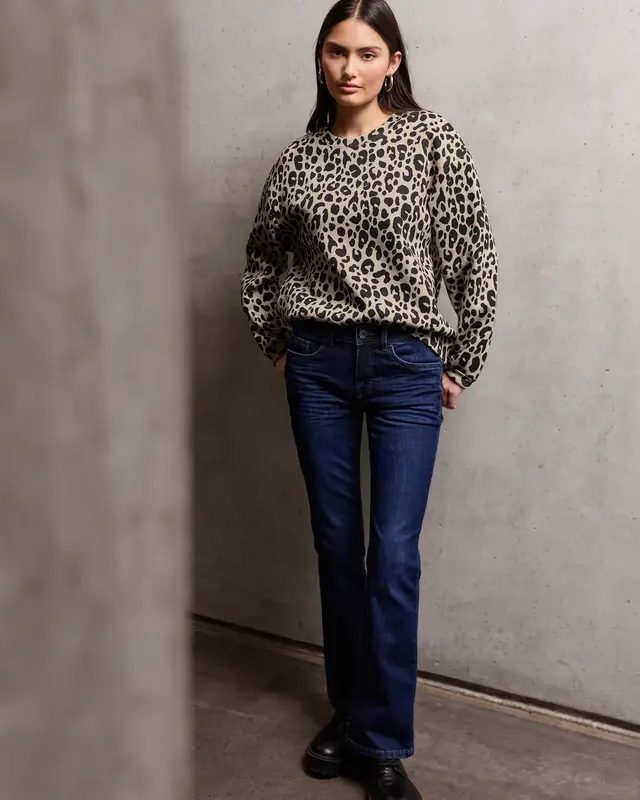 Street One Studio Loose Fit Leo Trui - Morn Beige