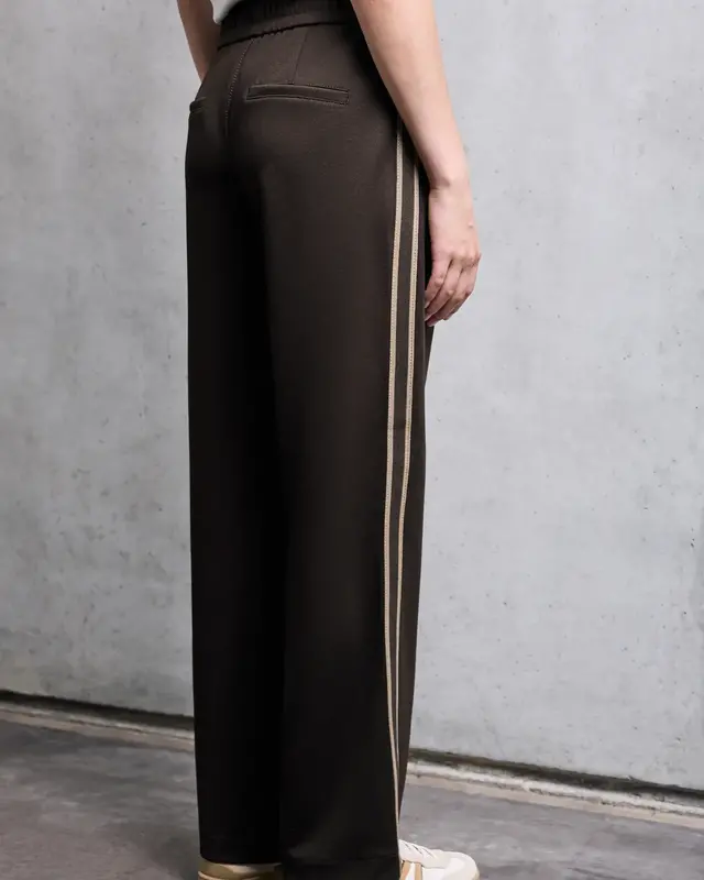 Street One Studio Straight Leg Pants - Dark Auburn Brown