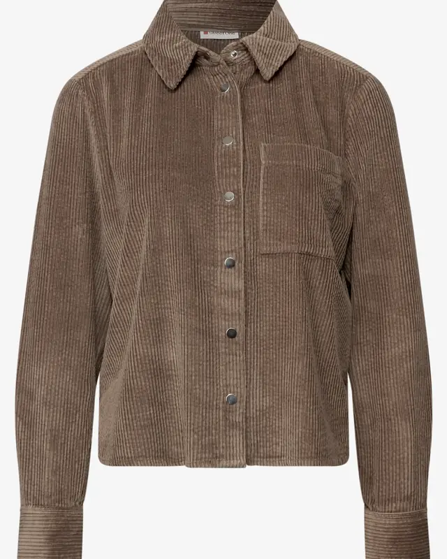 Street One Corduroy Blouse - Silk Brown