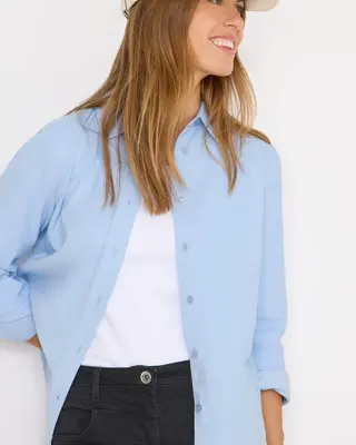 Cecil Cordbluse - Light Sky Blue