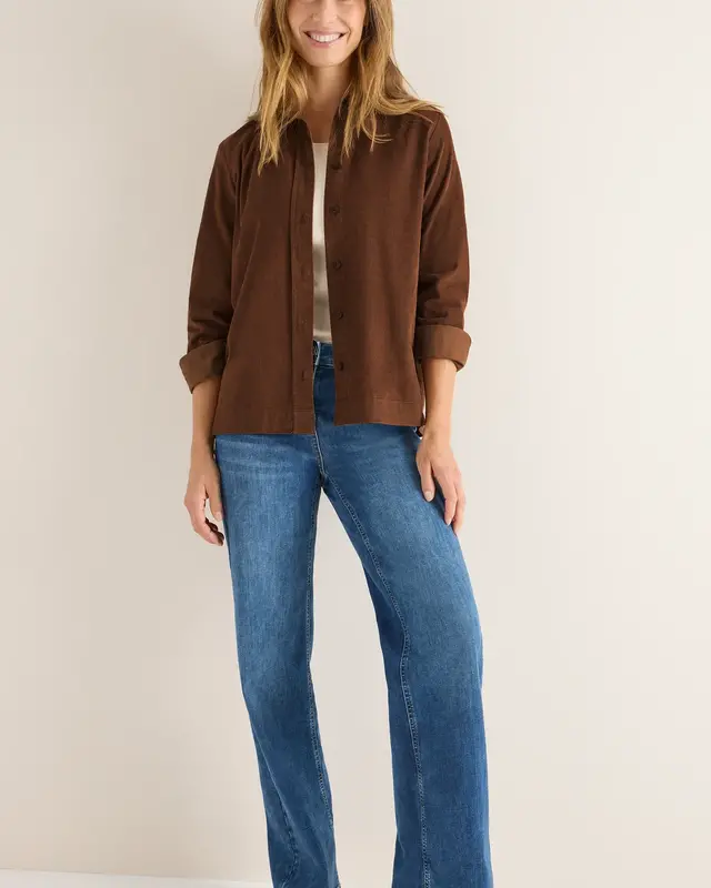 Cecil Cordbluse - Mocha Caramel