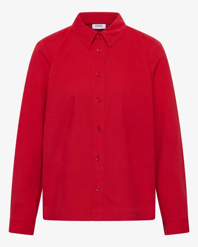 Cecil Cordbluse - Fiery Red