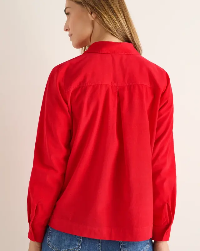 Cecil Cordbluse - Fiery Red