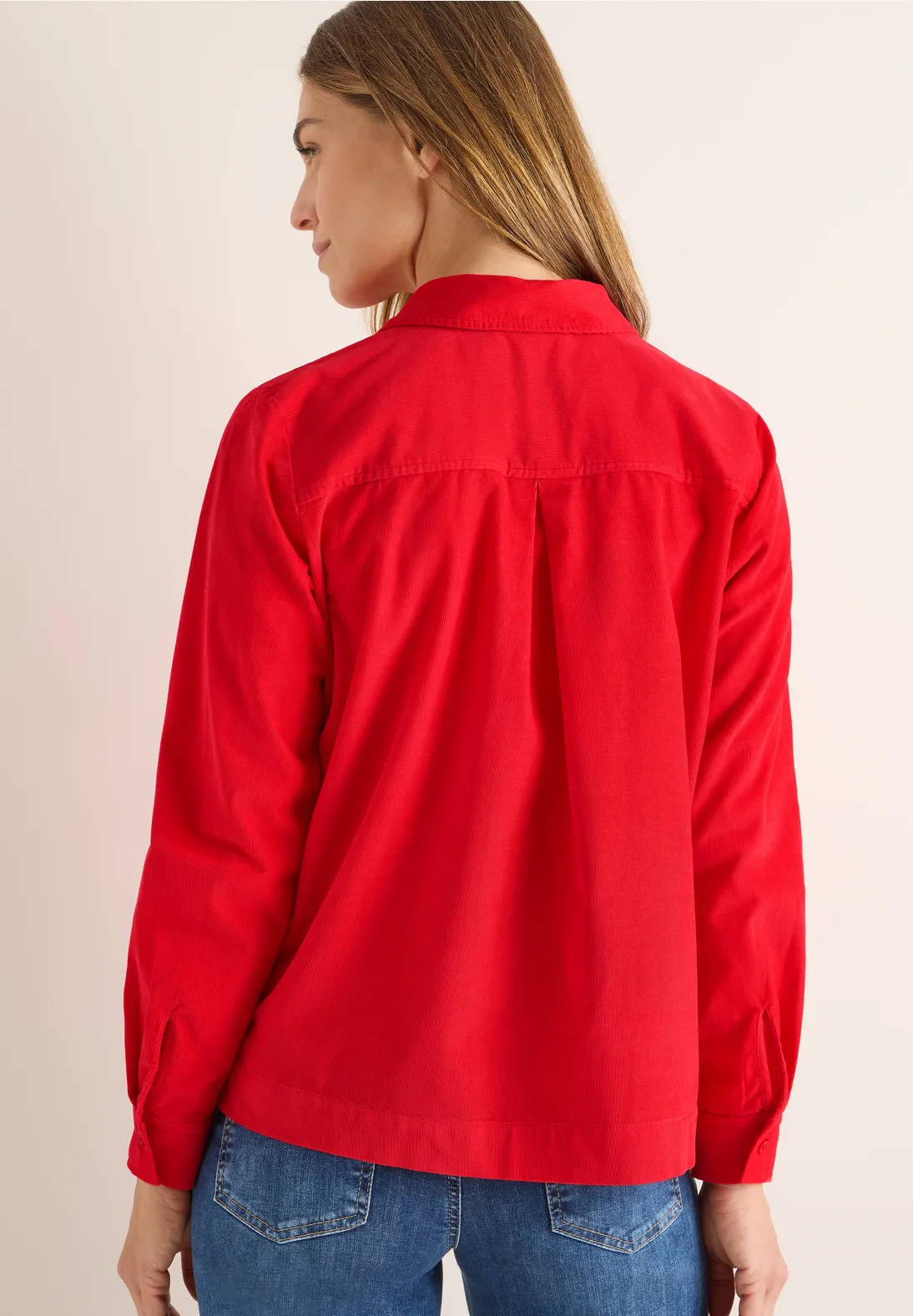 Cecil Cordbluse - Fiery Red