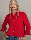 Street One Corduroy Blouse - Racing Red