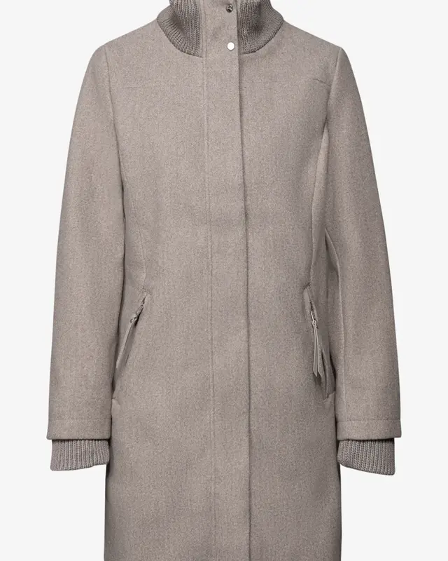 Street One Jas met Gebreide Details - Sandy Mocca Melange