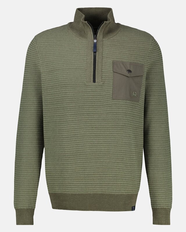 Lerros Structure Knit Jumper - Nordic Olive