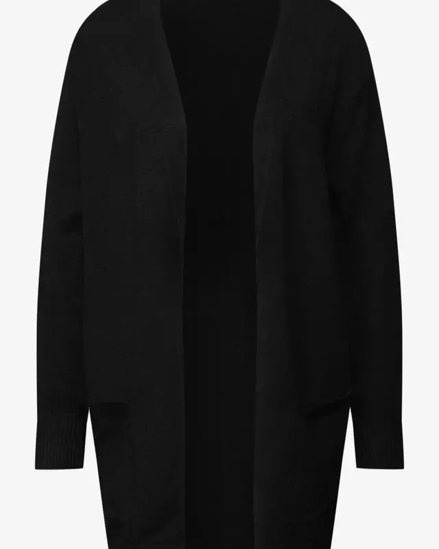 Street One Offener Cosy Cardigan - Black