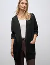 Street One Offener Cosy Cardigan - Black