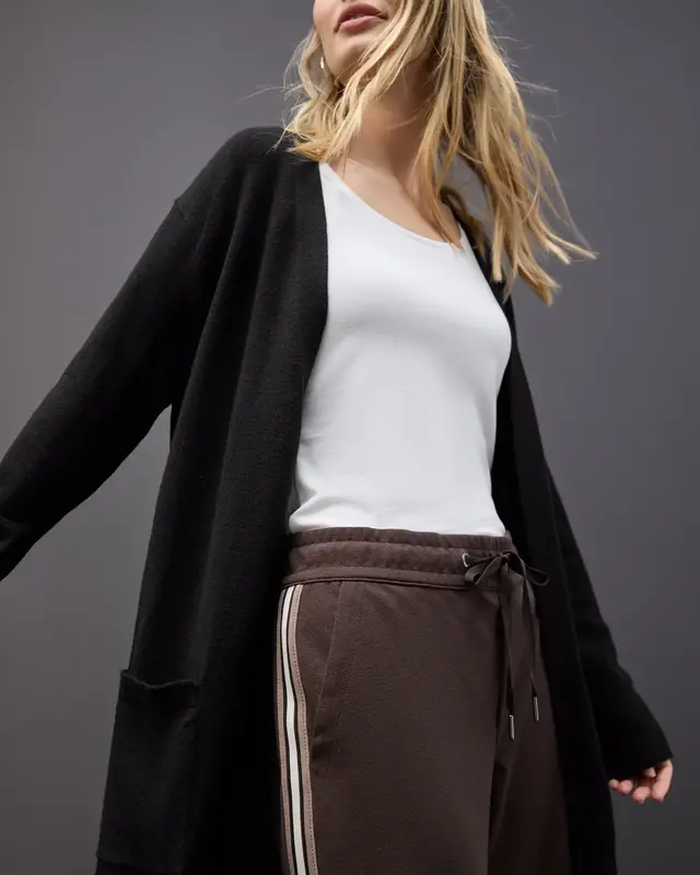 Street One Offener Cosy Cardigan - Black