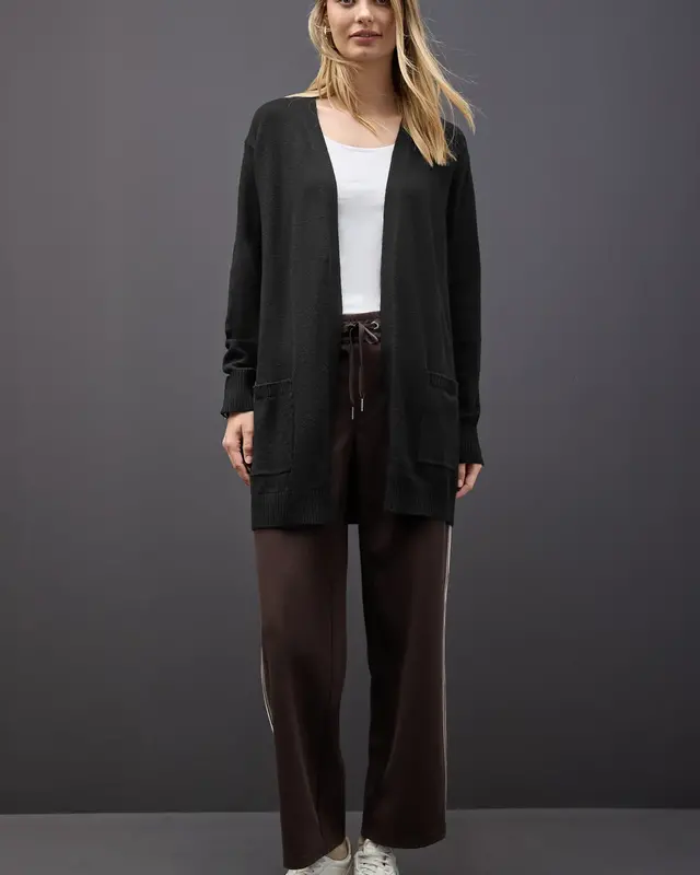 Street One Offener Cosy Cardigan - Black