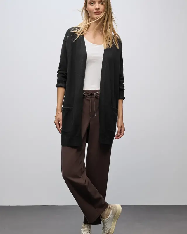 Street One Open Cosy Vest - Black