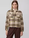 S. Oliver Checkered Bouclé Jacket - Beige