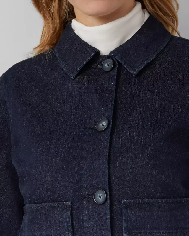 S. Oliver Lockere Jeansjacke mit Klapptaschen - Blue