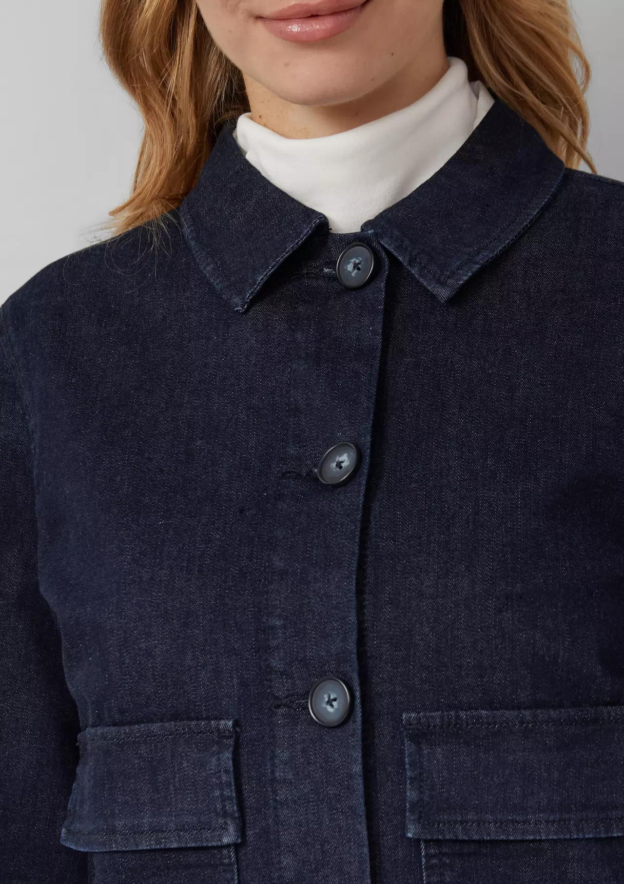 S. Oliver Lockere Jeansjacke mit Klapptaschen - Blue