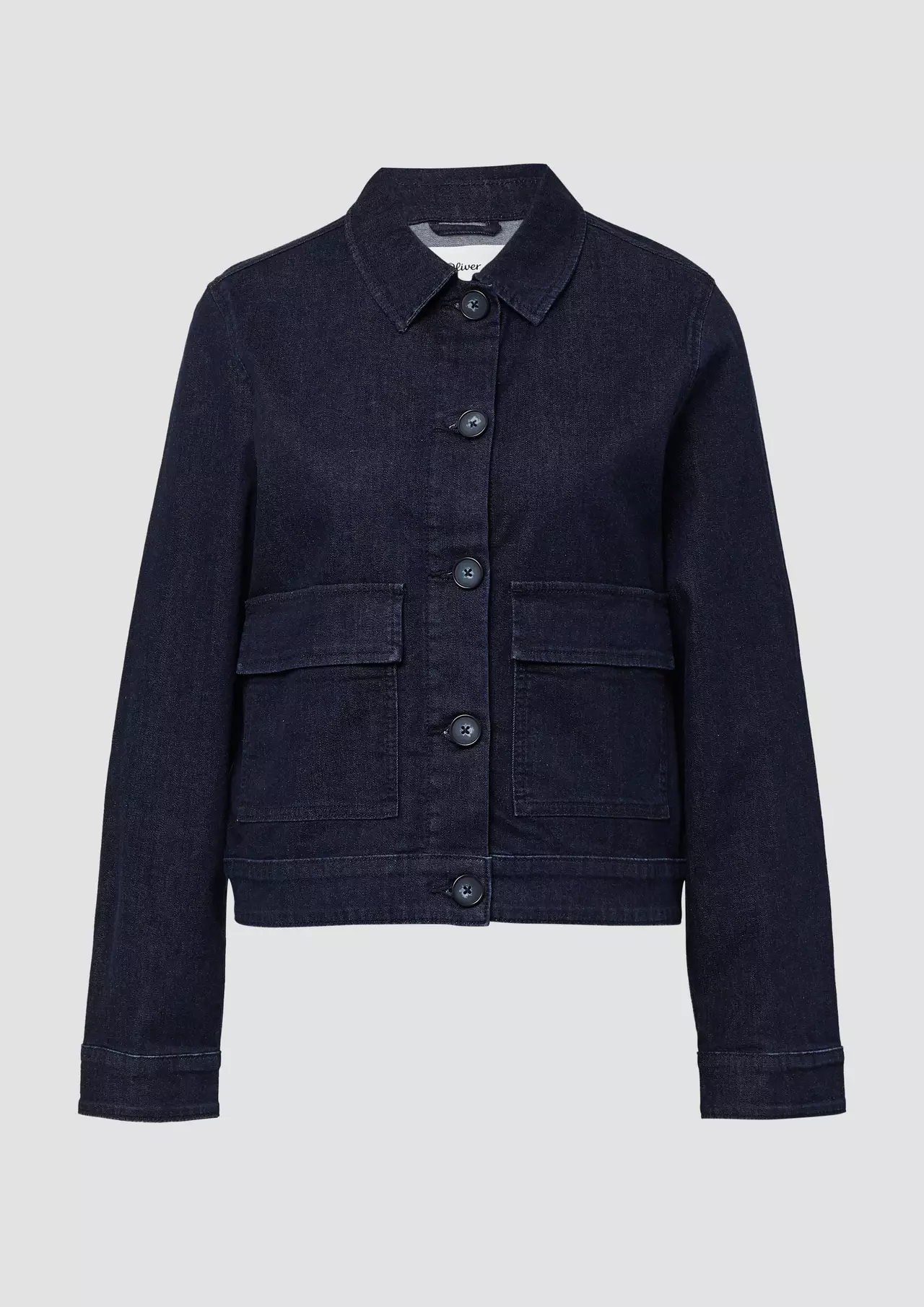 S. Oliver Lockere Jeansjacke mit Klapptaschen - Blue
