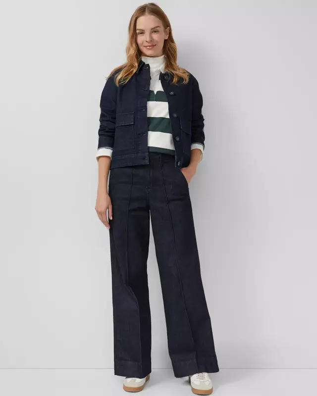 S. Oliver Lockere Jeansjacke mit Klapptaschen - Blue