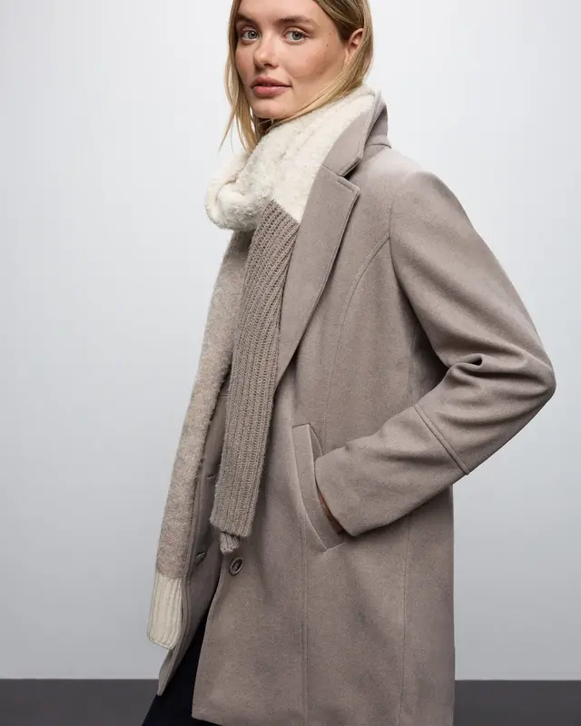 Street One Structuremix Scarf - Soft Sand Melange