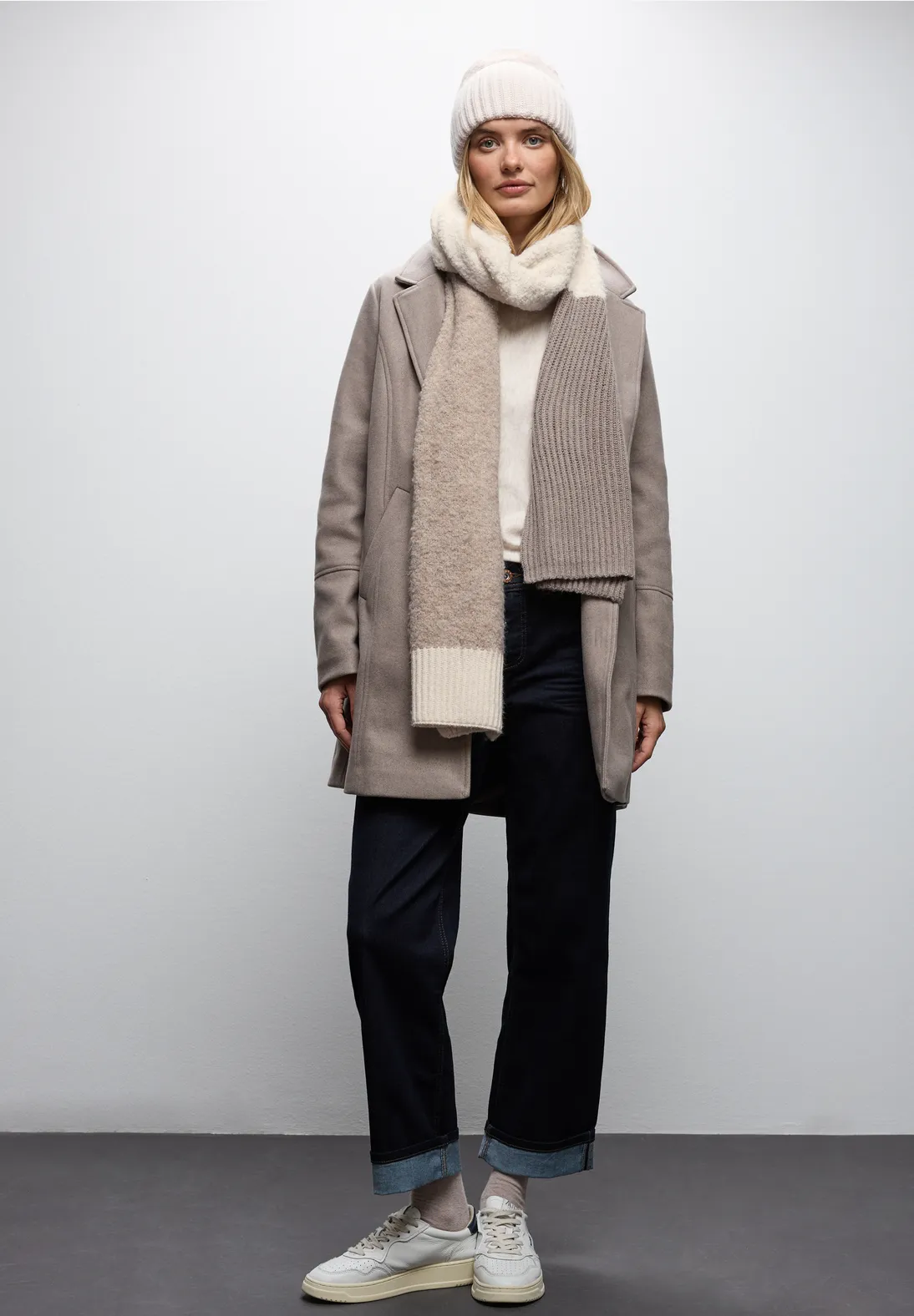 Street One Strukturmix Schal - Soft Sand Melange