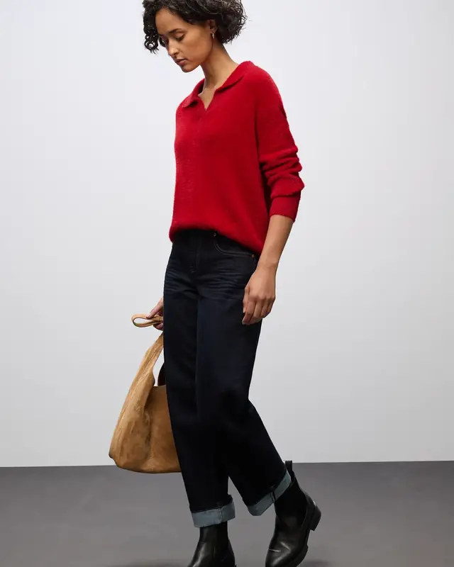 Street One Featheryarn Jumper - Racing Red