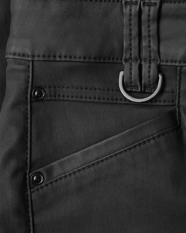 Street One Slim Fit Gecoate Broek York - Black