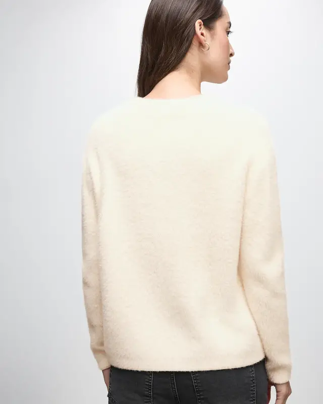 Street One Federgarn Pullover - Soft Beige