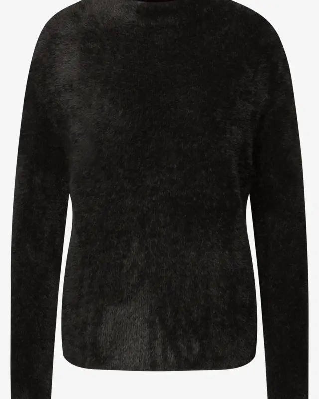 Street One Federgarn Pullover - Darkest Brown