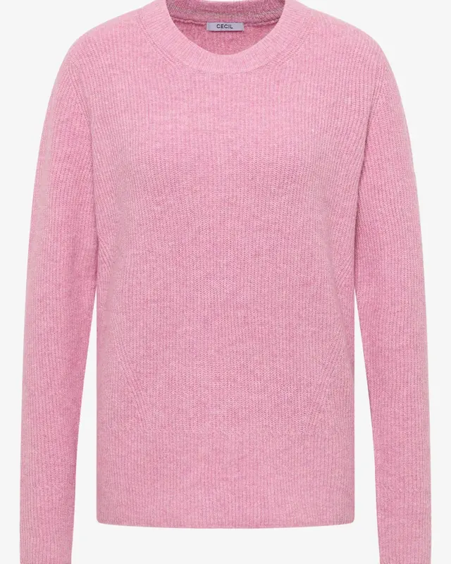 Cecil Pullover mit Strukturdetails - Dark Blossom Melange