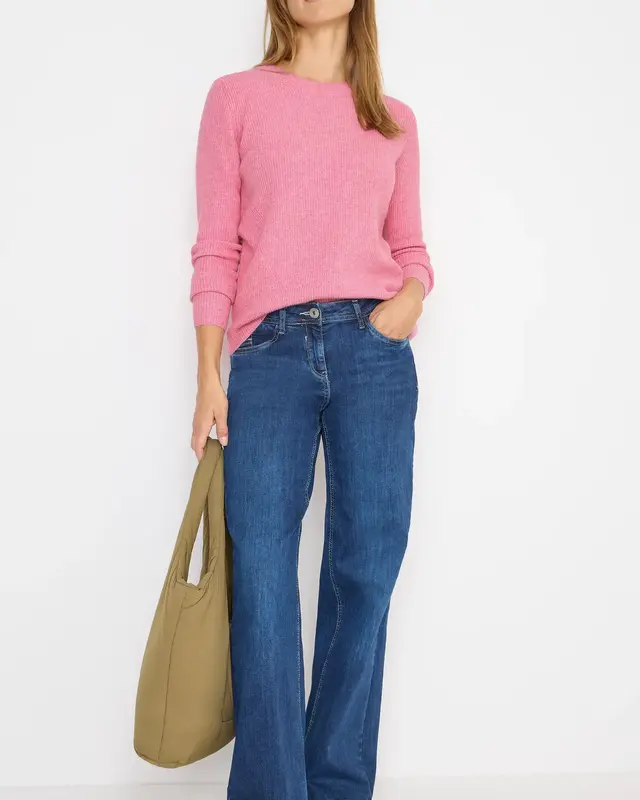 Cecil Pullover mit Strukturdetails - Dark Blossom Melange