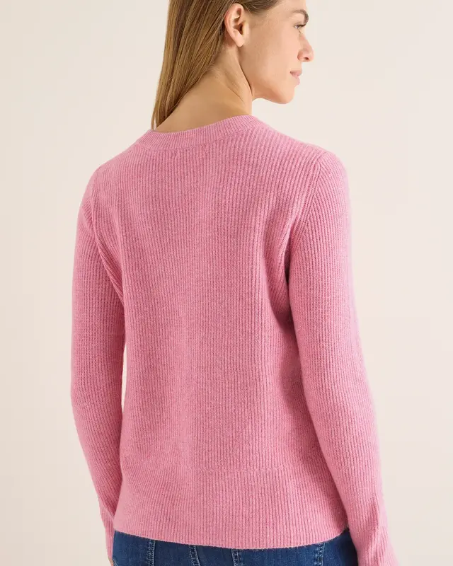 Cecil Pullover mit Strukturdetails - Dark Blossom Melange