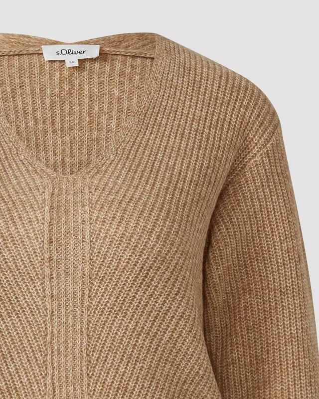 S. Oliver Softer Strickpullover - Brown
