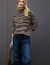 Street One Jacquard Sweater - Silk Brown