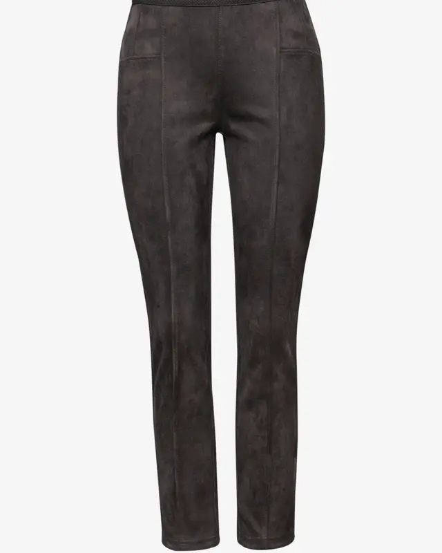 Street One Velours Pants Hope - Darkest Brown