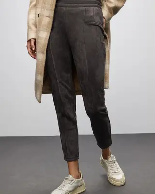 Street One Velours Hose Hope - Darkest Brown