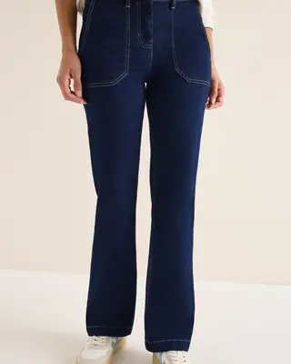 Cecil Bootcut Jeans - Rinsed Wash