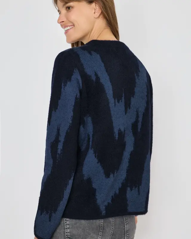 Cecil Trui met Patroon - Urban Dark Blue