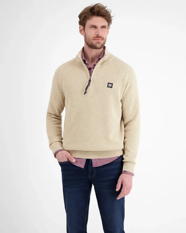 Lerros Gebreide Trui - Tender Beige Melange