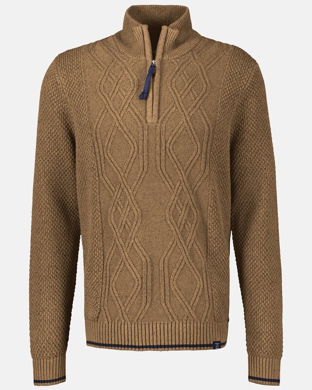 Lerros Kable Knit Jumper - Light Coffee
