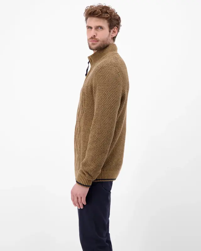 Lerros Kable Knit Jumper - Light Coffee