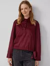 S. Oliver Satin Optik Blouse - Red