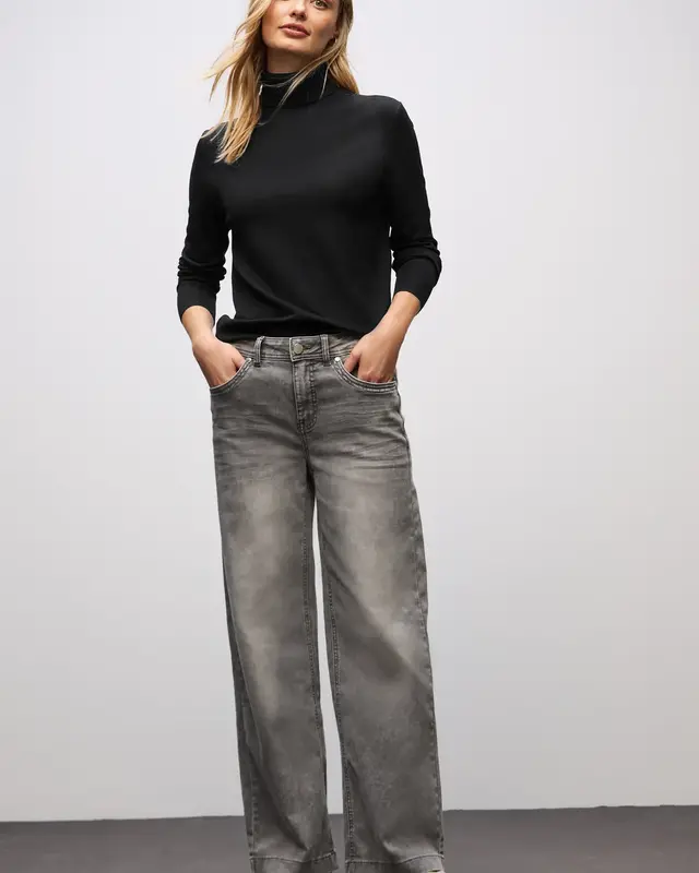 Street One Turtleneck Jumper - Black