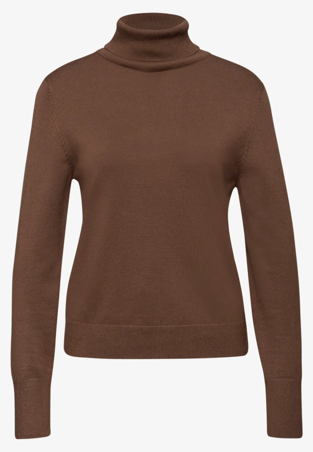 Street One Turtleneck Jumper - Hazelnut Brown