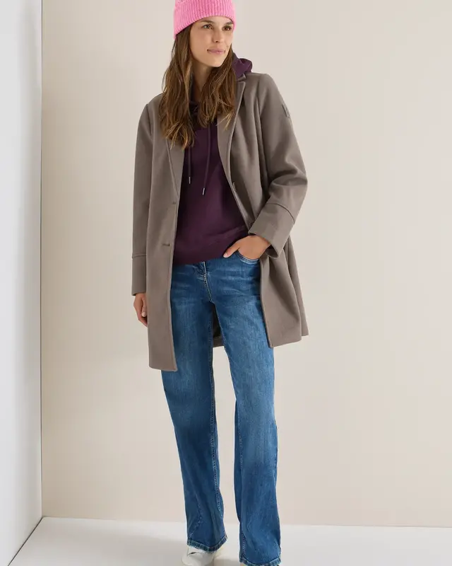 Cecil Strickmütze mit Struktur - Dark Blossom Melange