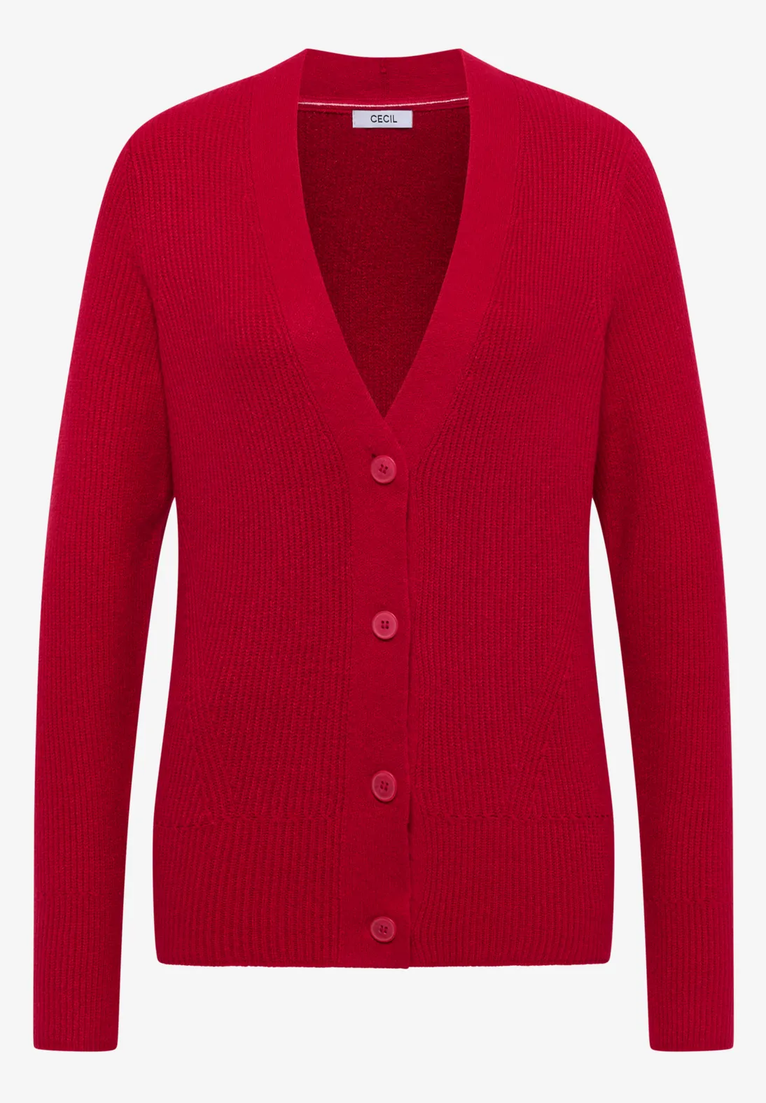 Cecil Vest met Structuurdetails - Beaujolais Red