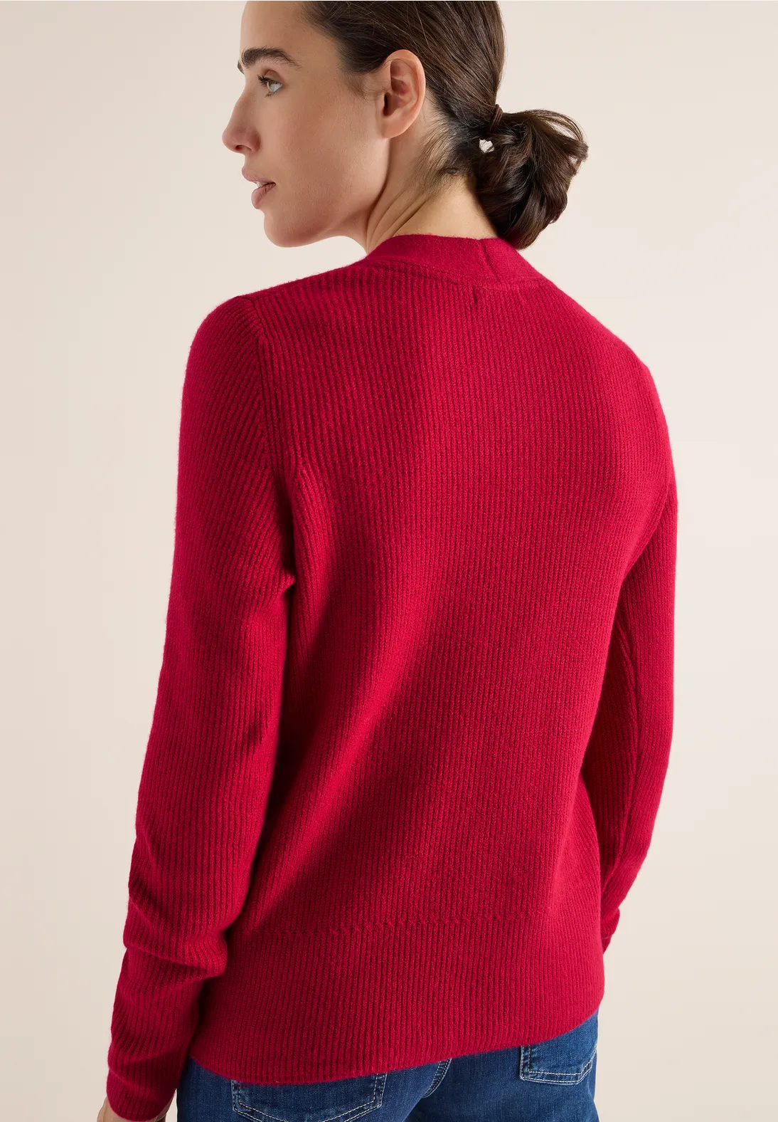 Cecil Vest met Structuurdetails - Beaujolais Red