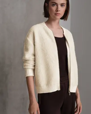 Street One Studio Cosy Bouclé Cardigan - Soft Beige