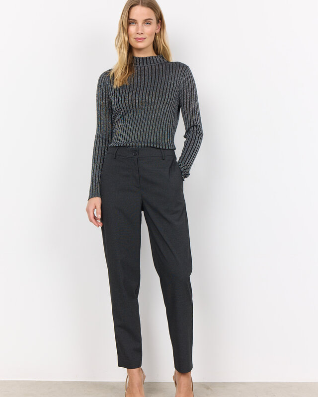 Soyaconcept Glitter Jumper Violetta 1 - Black Combi