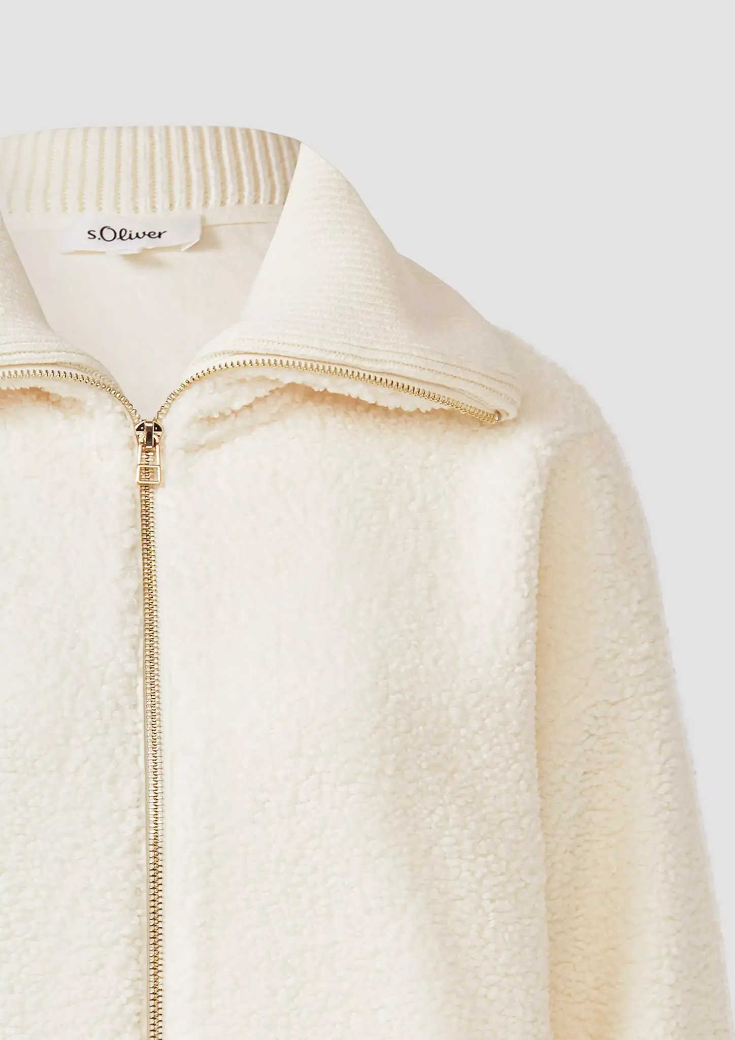 S. Oliver Teddyjacket - Cream