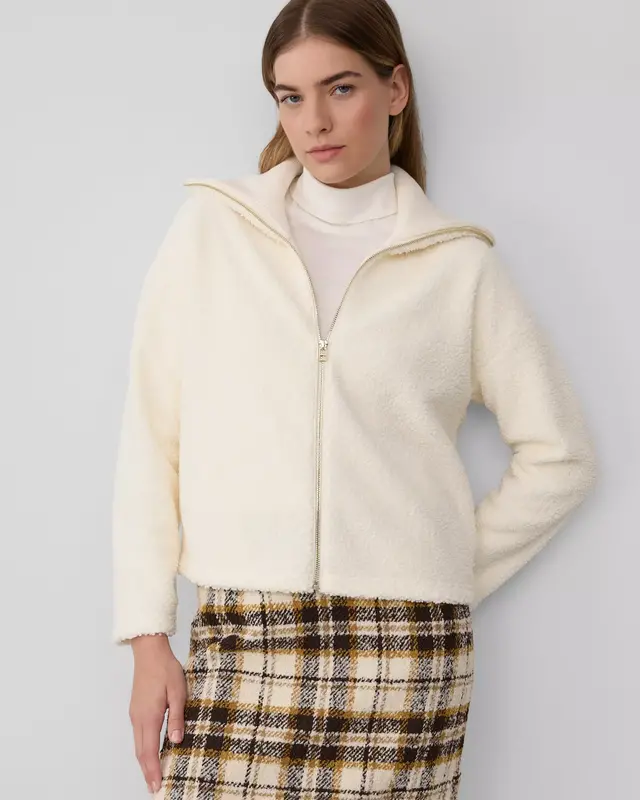 S. Oliver Teddyjacke - Cream